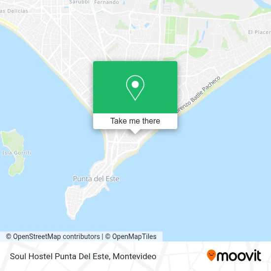 Soul Hostel Punta Del Este map