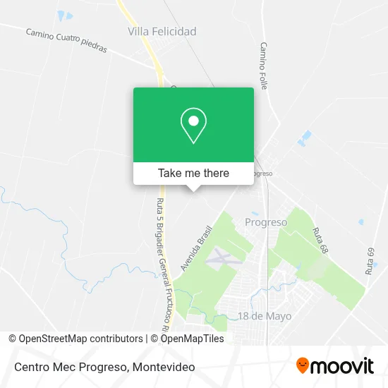 Centro Mec Progreso map