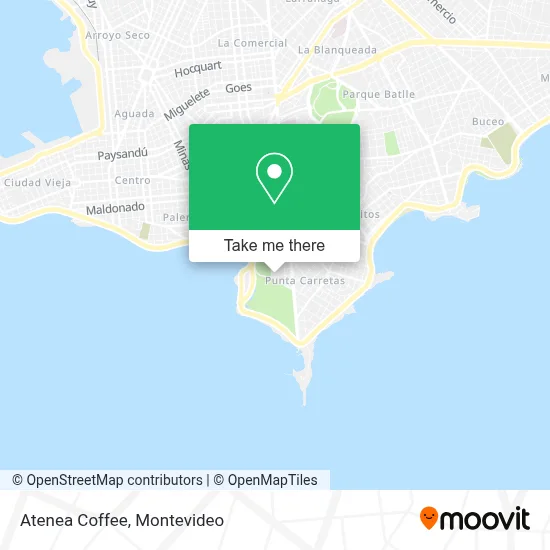 Atenea Coffee map