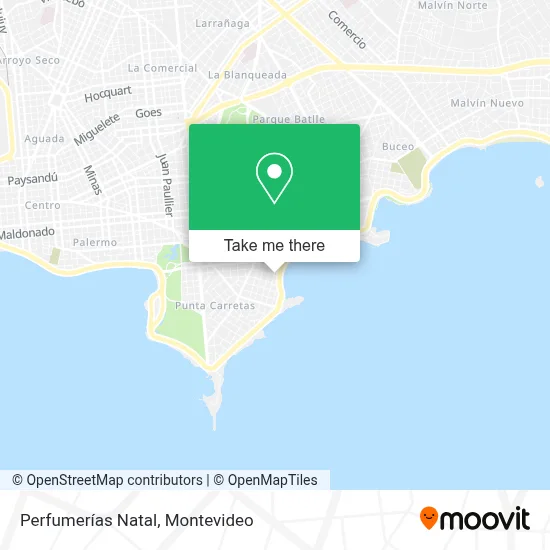 Perfumerías Natal map