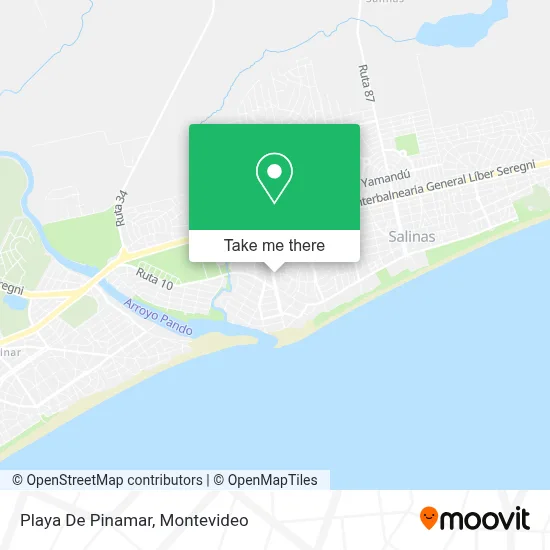 Playa De Pinamar map