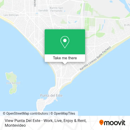 View Punta Del Este - Work, Live, Enjoy & Rent map