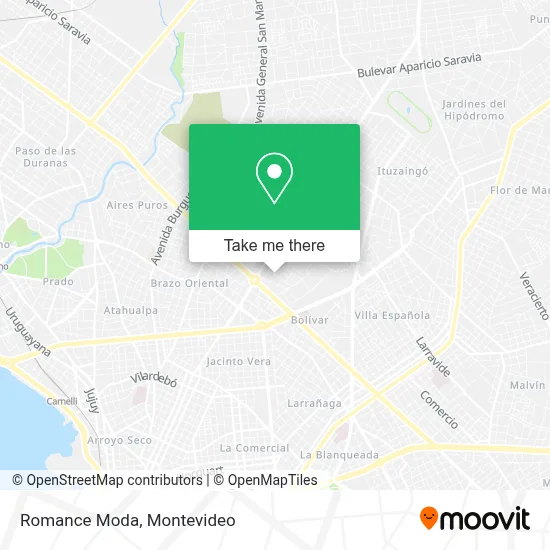 Romance Moda map