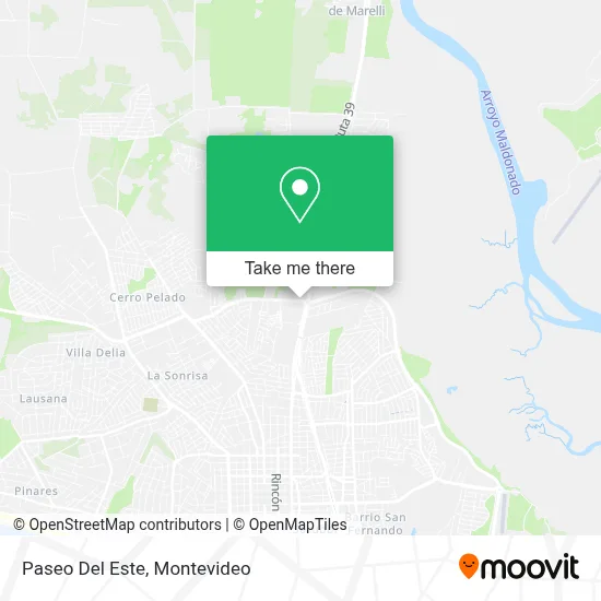 Paseo Del Este map