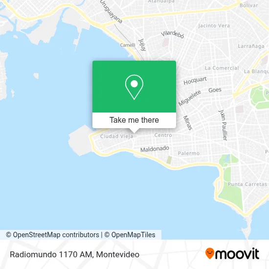 Radiomundo 1170 AM map
