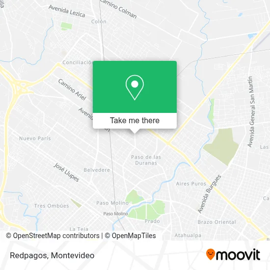 Redpagos map