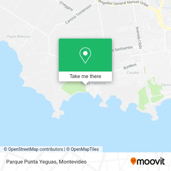 Parque Punta Yeguas map