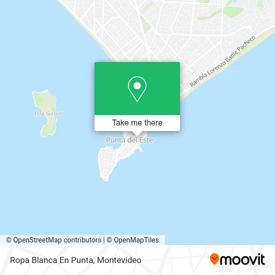 Ropa Blanca En Punta map