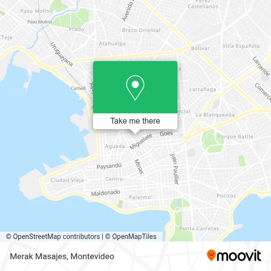 Merak Masajes map