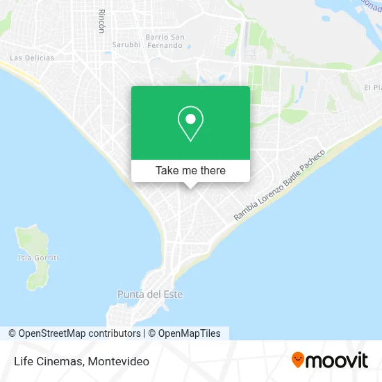 Life Cinemas map