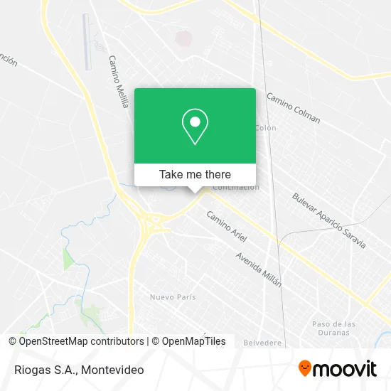 Riogas S.A. map