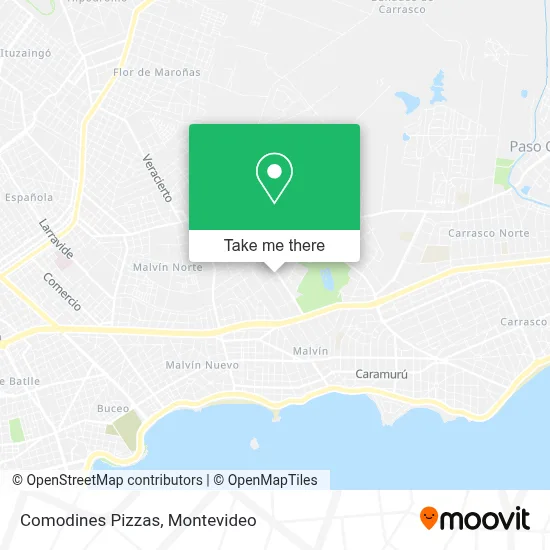 Comodines Pizzas map