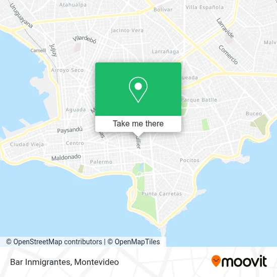 Bar Inmigrantes map
