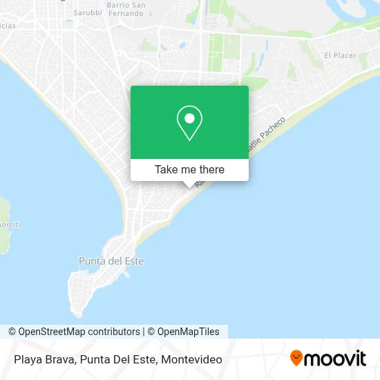 Playa Brava, Punta Del Este map