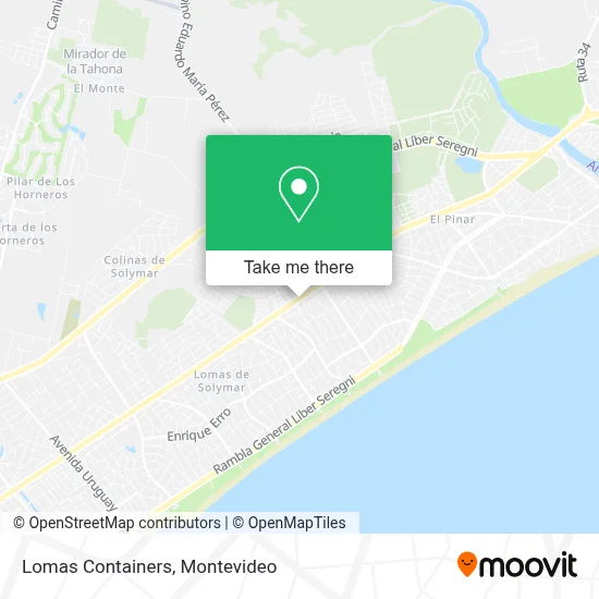 Lomas Containers map