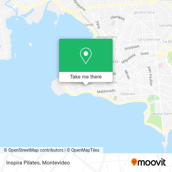 Inspira Pilates map
