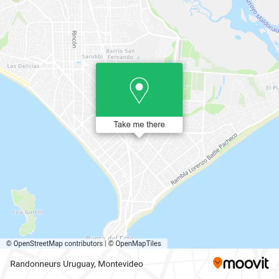 Randonneurs Uruguay map