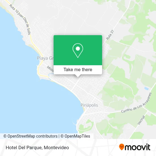 Hotel Del Parque map