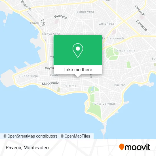 Ravena map