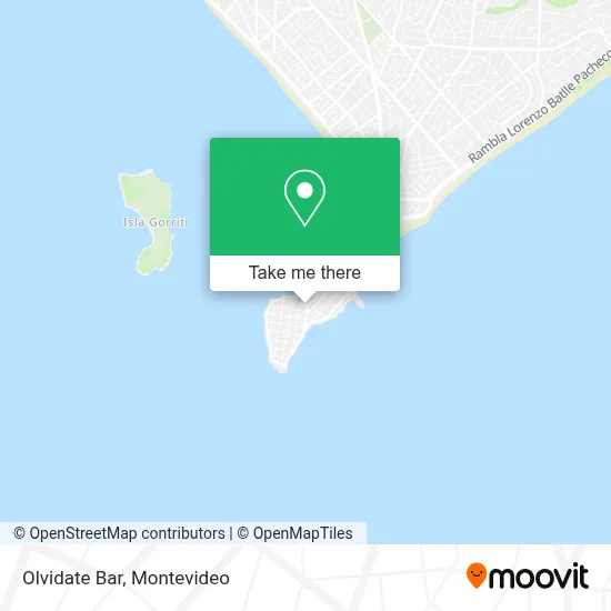Olvidate Bar map