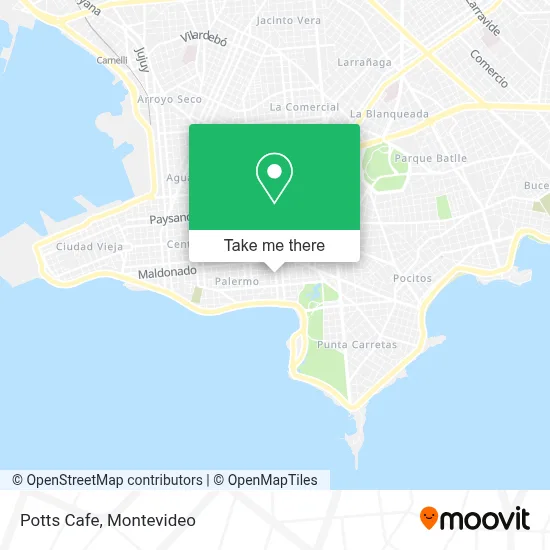 Potts Cafe map