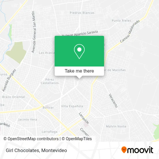 Girl Chocolates map