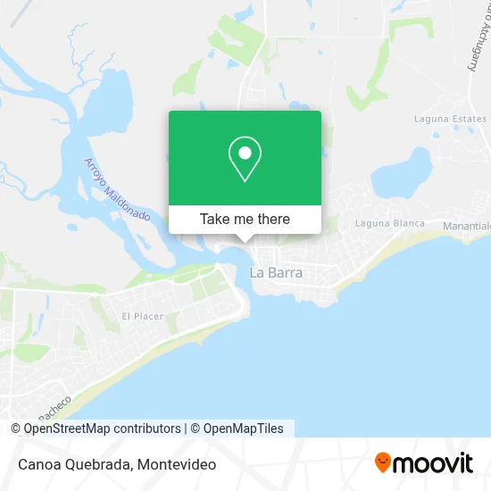 Canoa Quebrada map