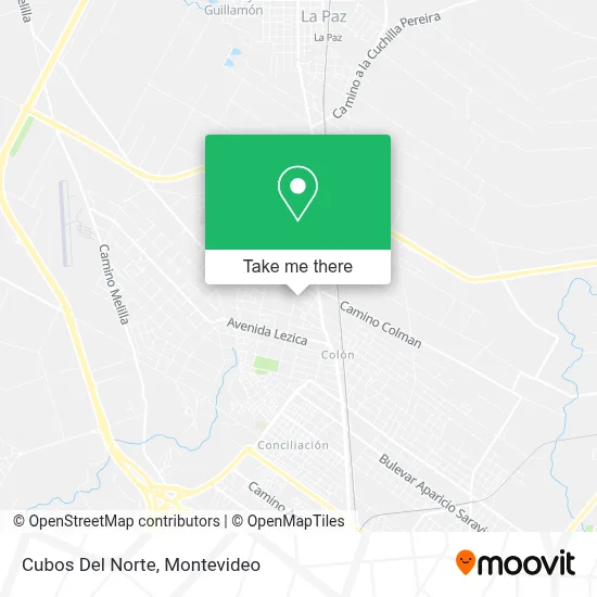 Cubos Del Norte map