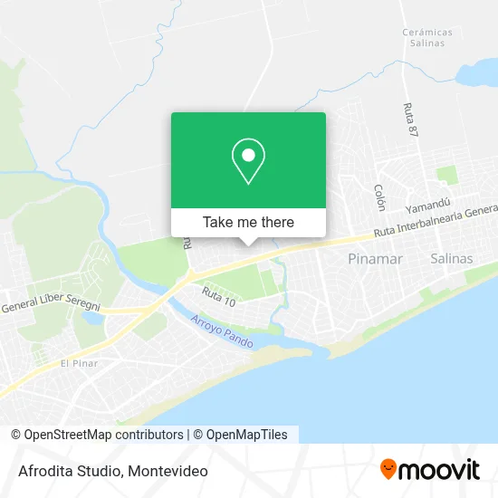 Afrodita Studio map