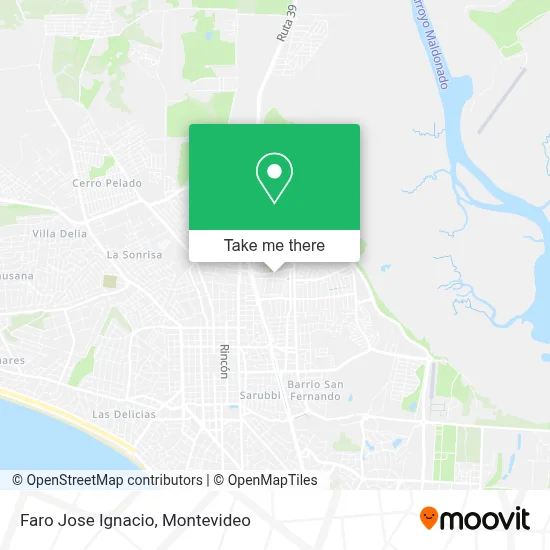 Faro Jose Ignacio map
