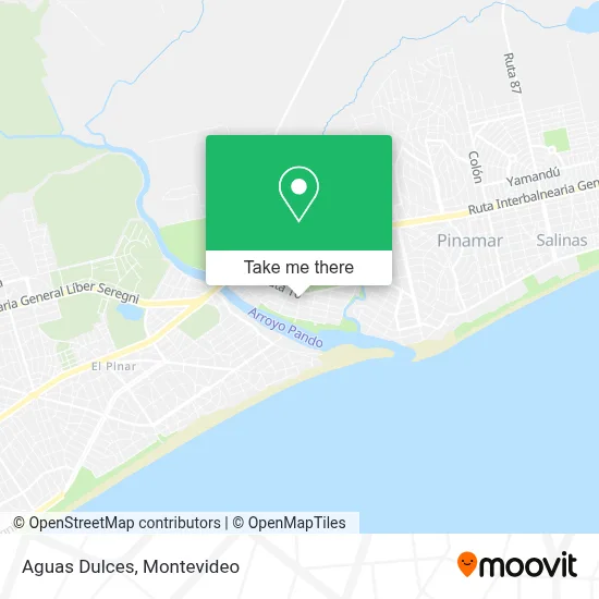 Aguas Dulces map