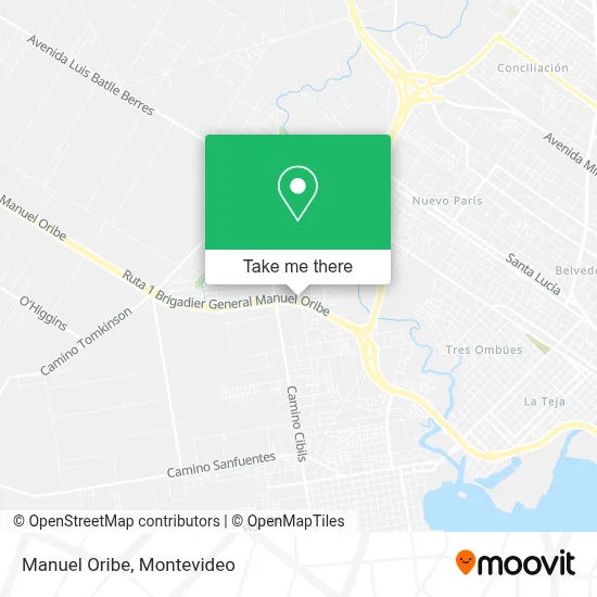 Manuel Oribe map