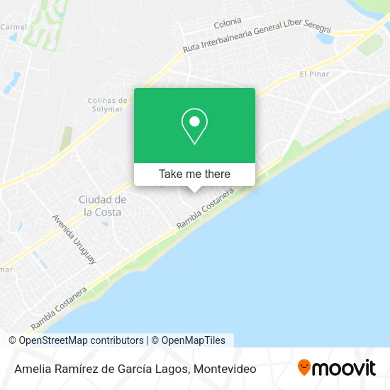 Mapa de Amelia Ramírez de García Lagos