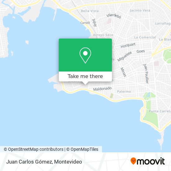 Juan Carlos Gómez map