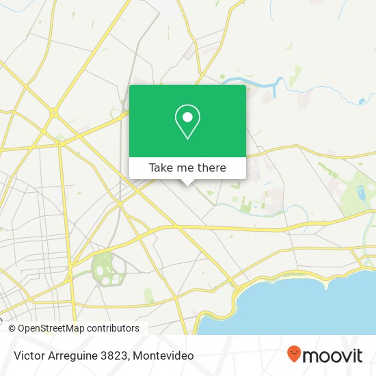 Victor Arreguine 3823 map