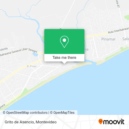 Grito de Asencio map