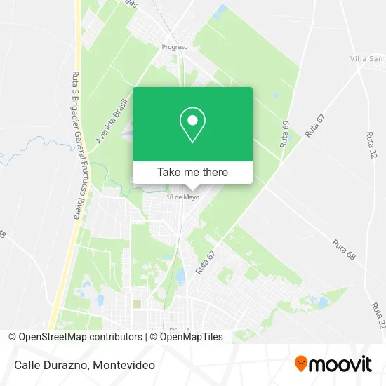 Mapa de Calle Durazno