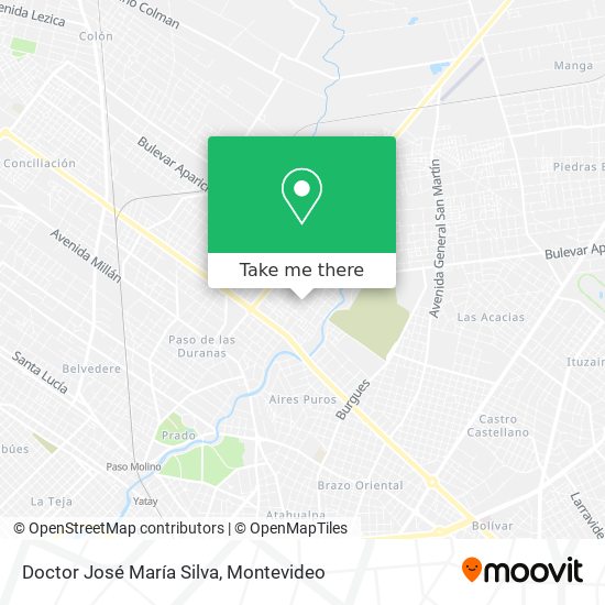 Doctor José María Silva map