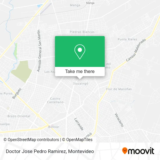 Doctor Jose Pedro Ramirez map