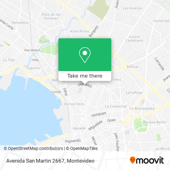 Avenida San Martin 2667 map