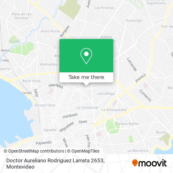 Mapa de Doctor Aureliano Rodriguez Larreta 2653