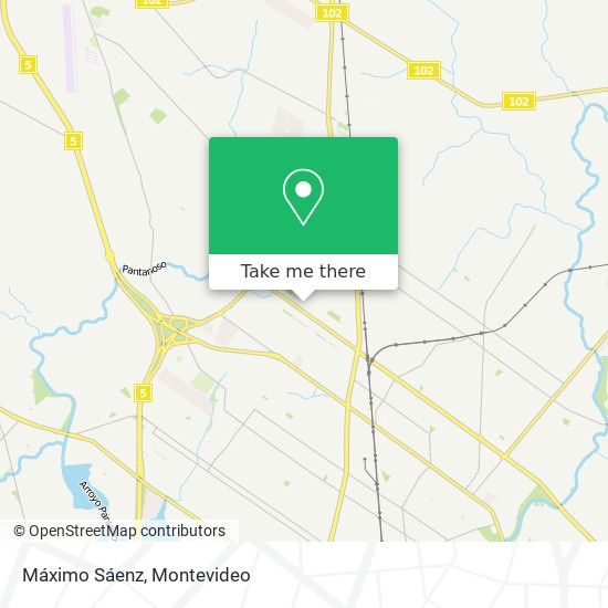 Máximo Sáenz map