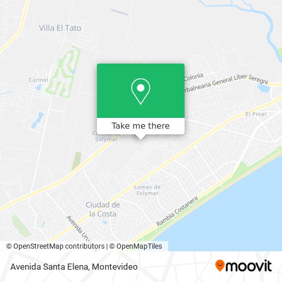 Avenida Santa Elena map