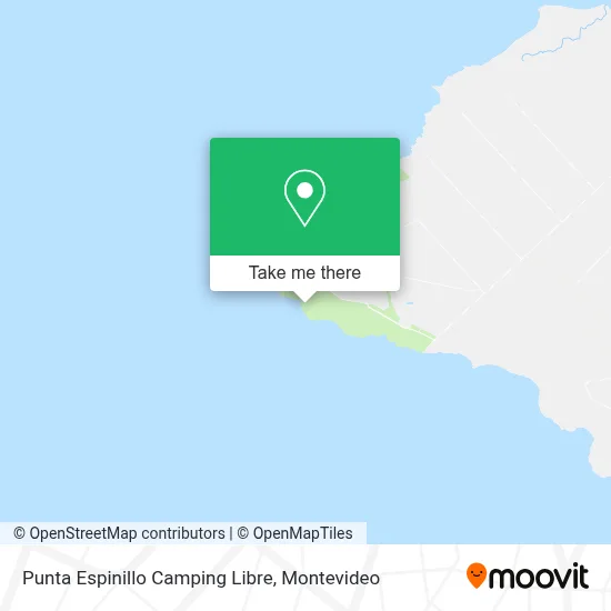 Punta Espinillo Camping Libre map
