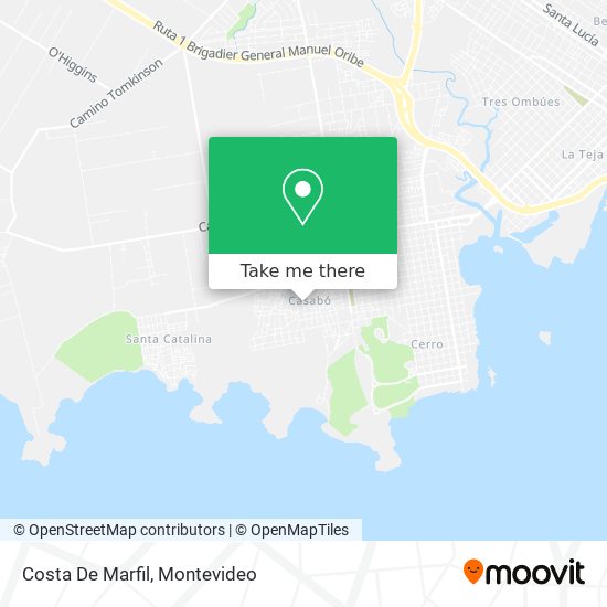 Costa De Marfil map