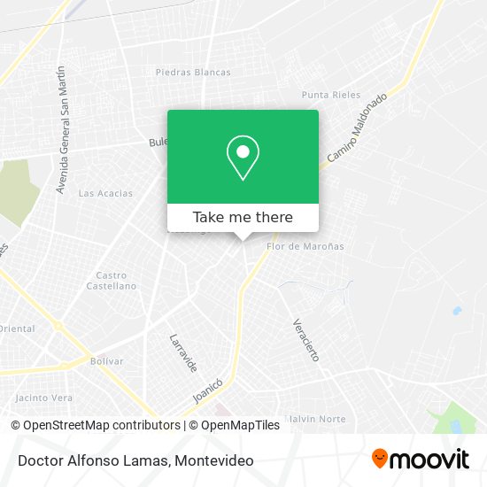 Doctor Alfonso Lamas map