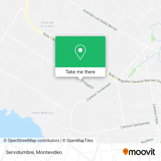 Mapa de Servidumbre