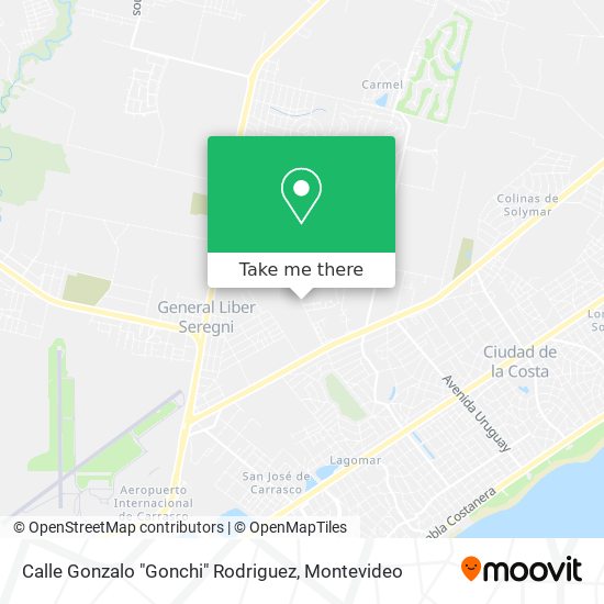 Mapa de Calle Gonzalo "Gonchi" Rodriguez
