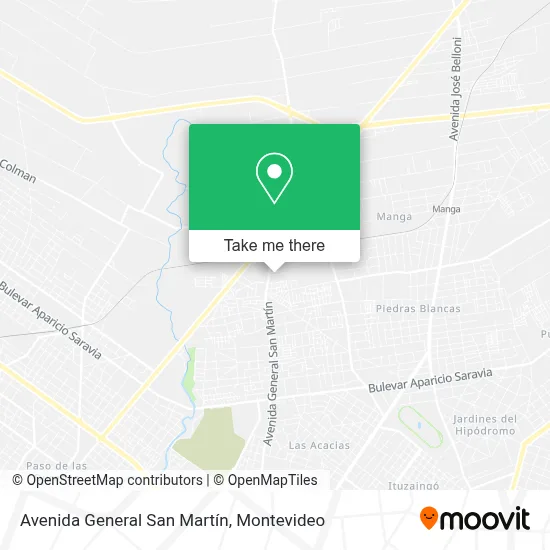 Mapa de Avenida General San Martín