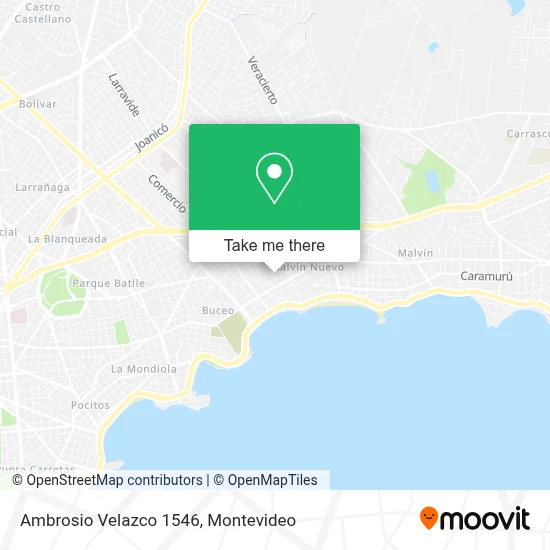 Mapa de Ambrosio Velazco 1546